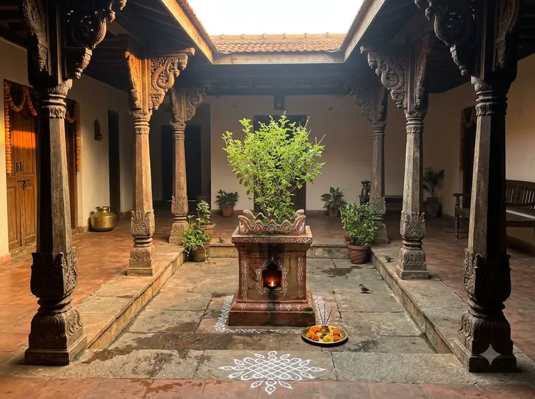 Example image for the Courtyard Sunrise template