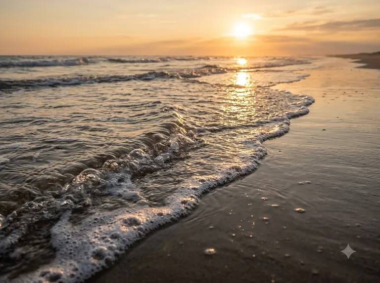 Example image for the Golden Hour Waves template