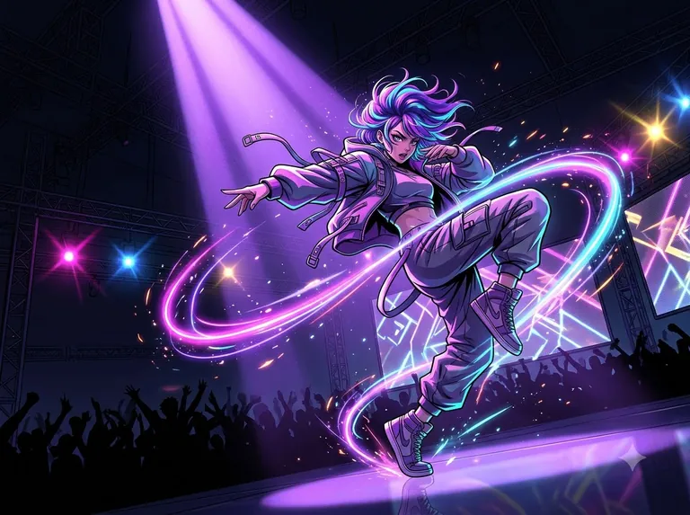 Example image for the Dance Motion Transfer template