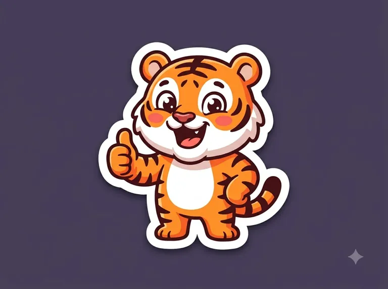 Example image for the Sticker Mascot template